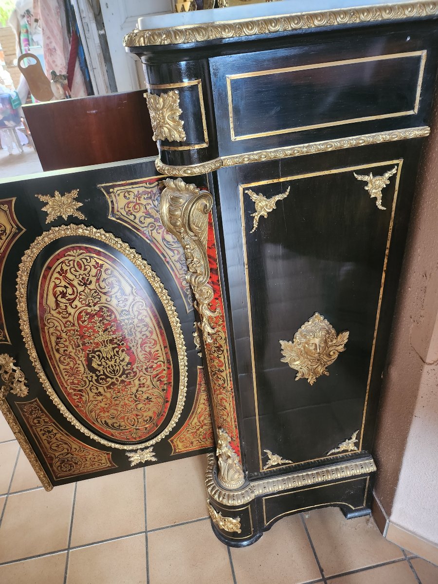 19th-century Piece Of Furniture Made Of Tortoiseshell-photo-3