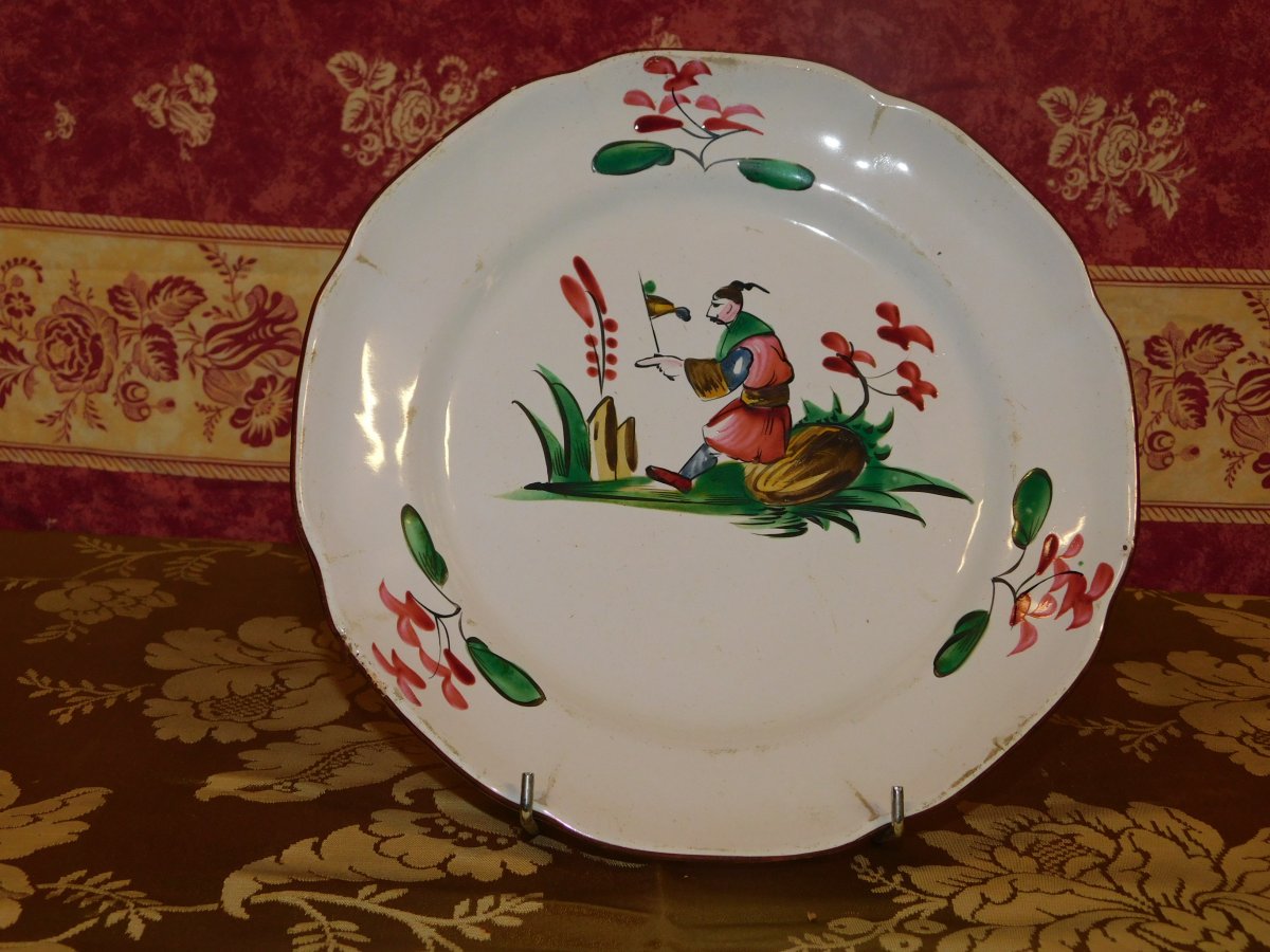 Assiettes Faience Décor Chinois