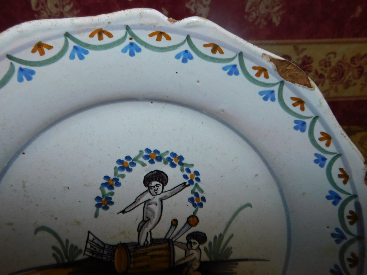 Nevers Earthenware Plate-photo-3