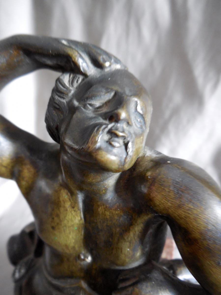 Italy 16th: Curious Subject Bronze-photo-4