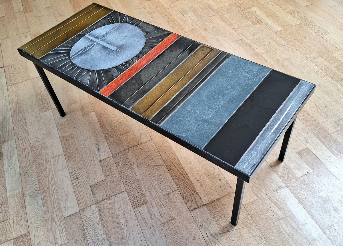Roger Capron : Table Basse Modèle Soleil 
