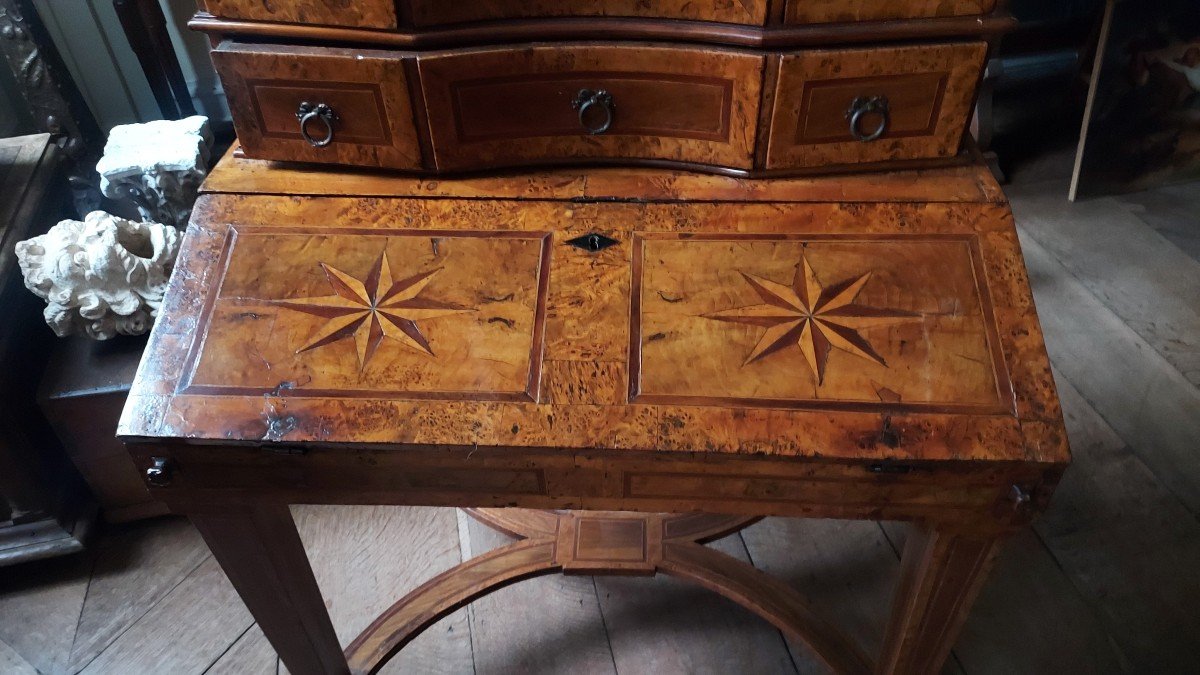 Germany 18th, Beautiful Marquetry Desk-photo-4