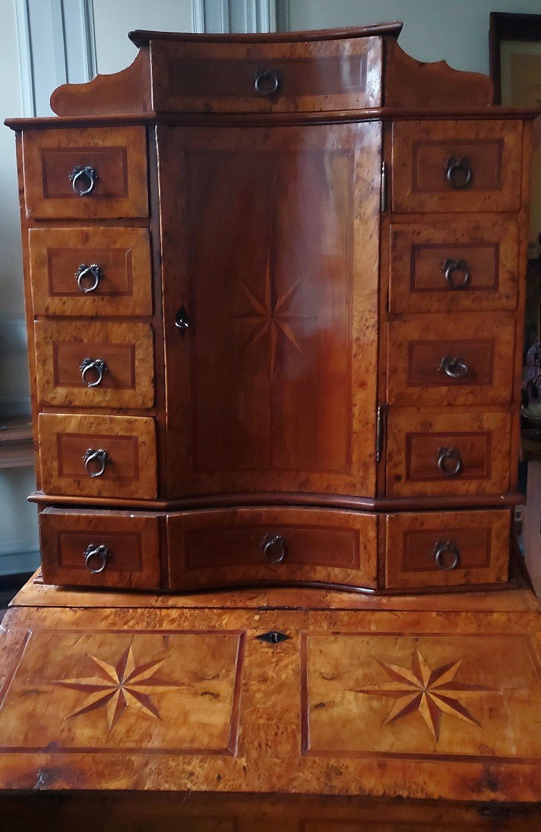 Germany 18th, Beautiful Marquetry Desk-photo-6