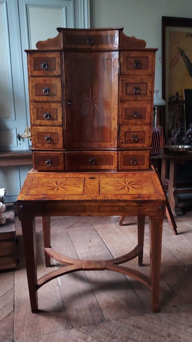 Germany 18th, Beautiful Marquetry Desk