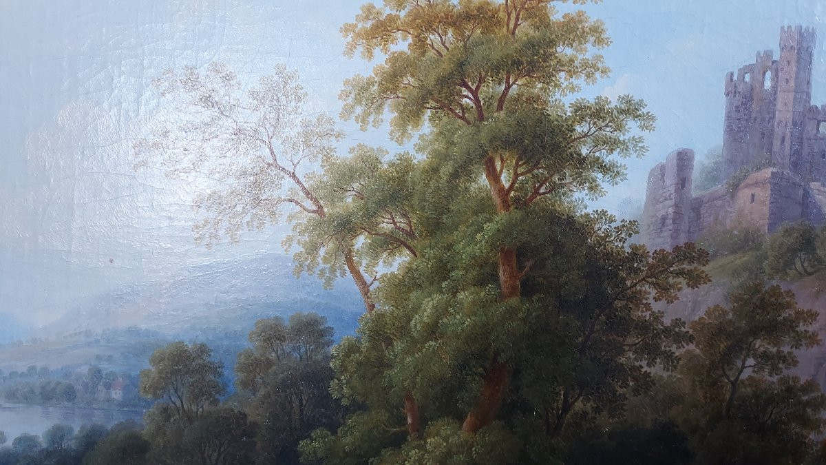 Gaspard Schneider (1753-1839), Large Pair Of Paintings, Signed-photo-6