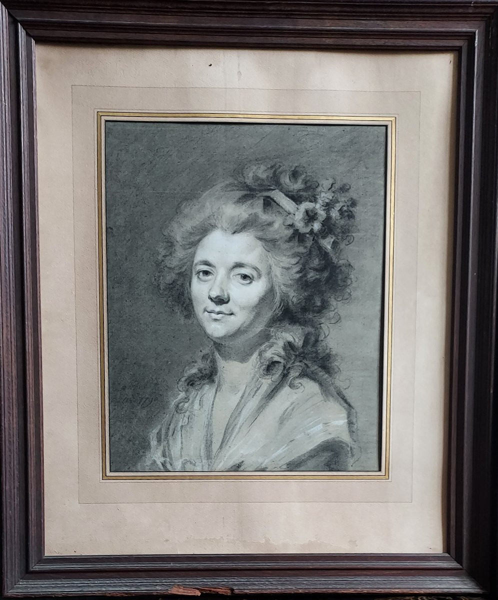 Claude Hoin (1750/1817): Large Pair Of Drawings, Signed, Dated-photo-2