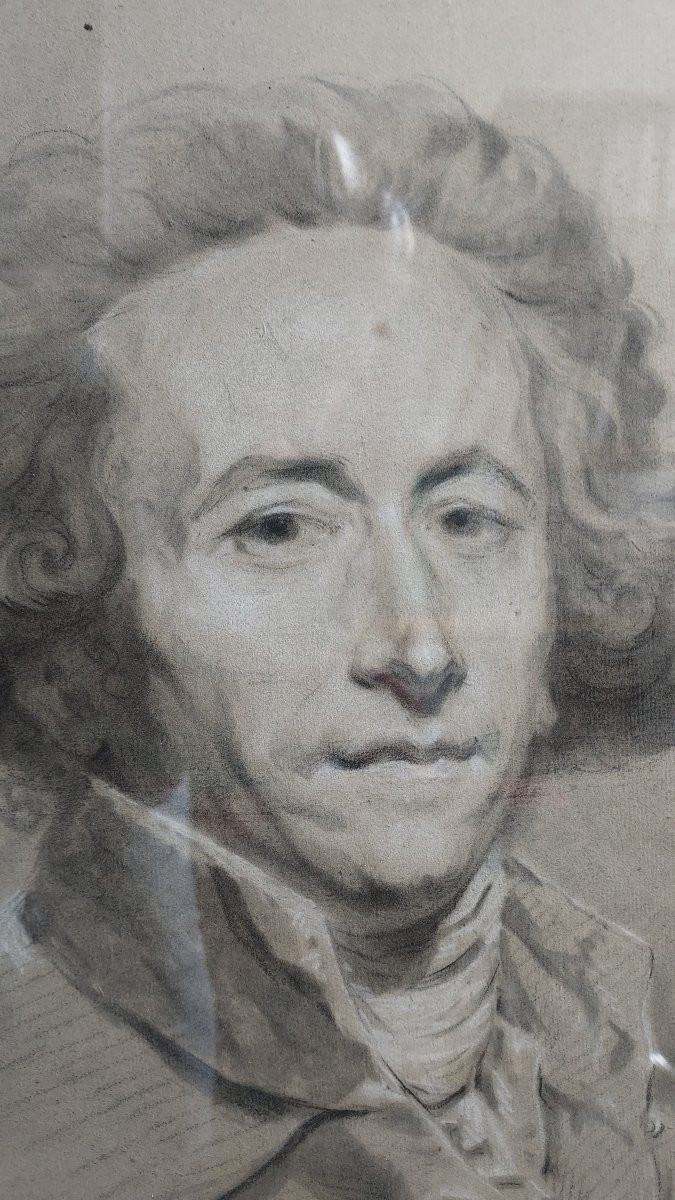 Claude Hoin (1750/1817): Large Pair Of Drawings, Signed, Dated-photo-5