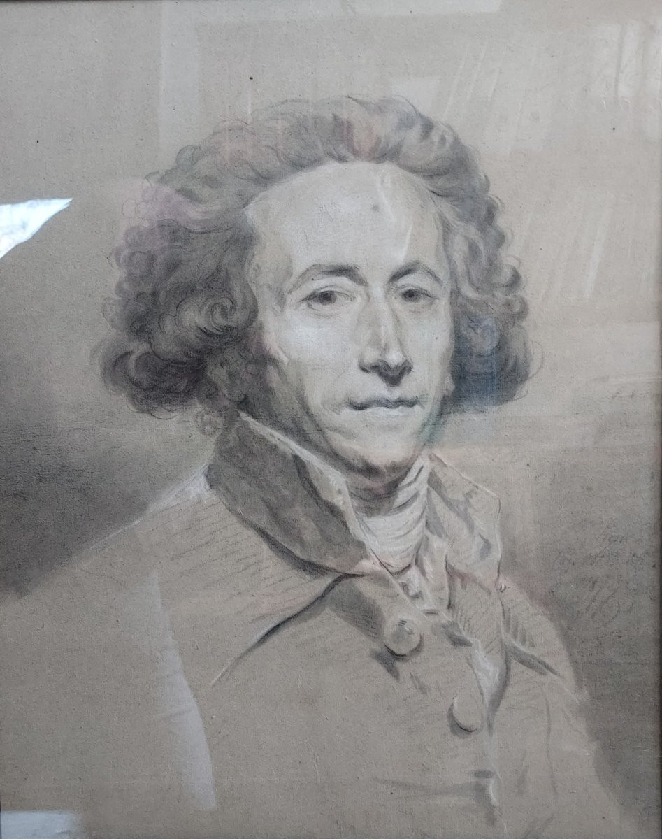 Claude Hoin (1750/1817): Large Pair Of Drawings, Signed, Dated-photo-6