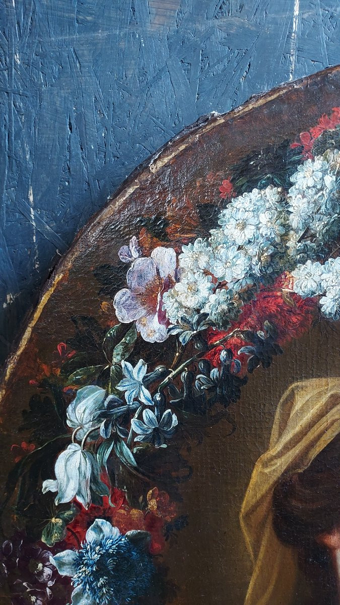Verbruggen(att à): Grande " Vierge à la guirlande de fleurs",hst-photo-4