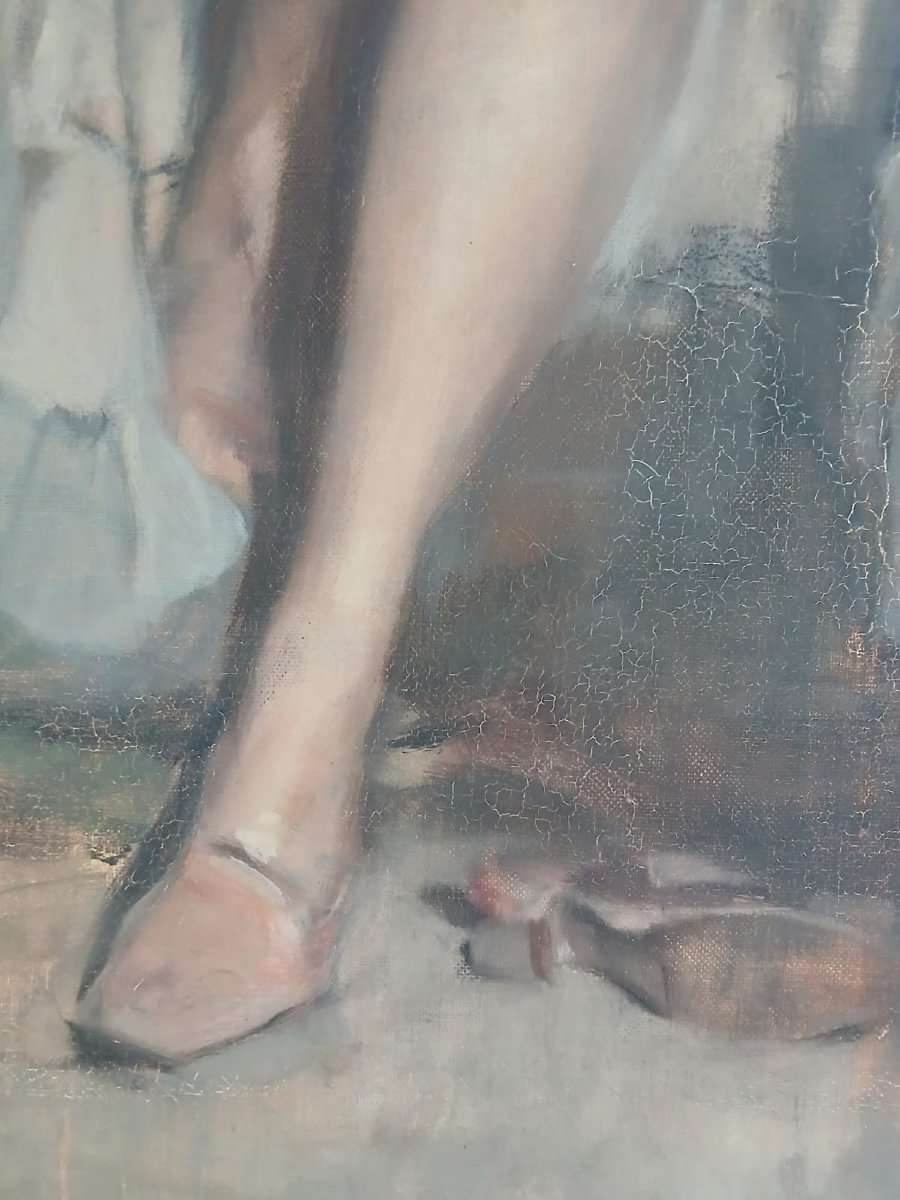 Gouweloos Jean Léon Louis (1865/1943) Young Woman In Negligee -photo-2