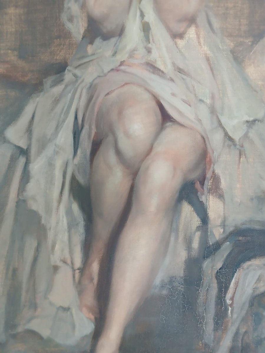 Gouweloos Jean Léon Louis (1865/1943) Young Woman In Negligee -photo-3