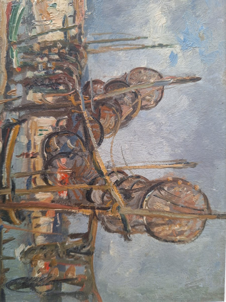 Georges Maroniez, Fishing Port And Its Nets-photo-3
