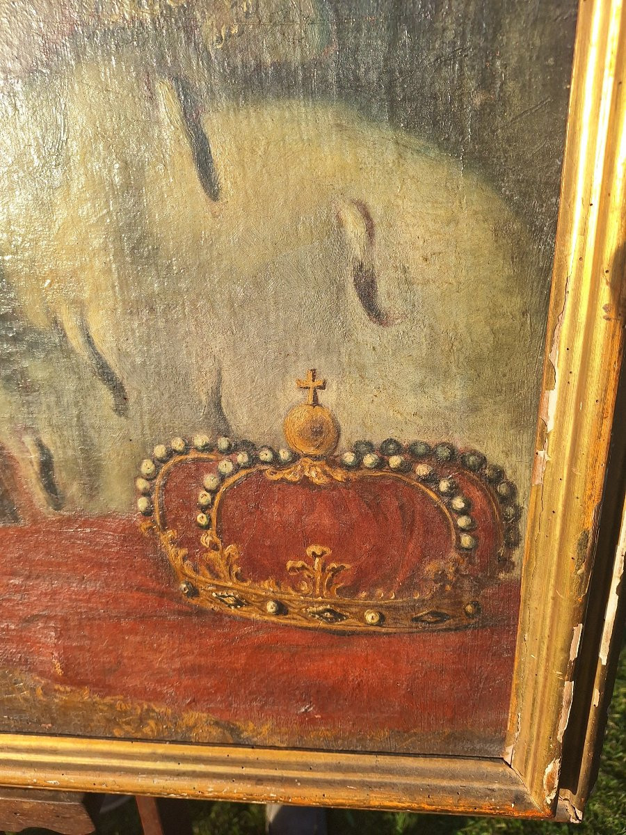 Portrait Of The Queen Of Spain: Maria Barbara De Graganja-photo-1