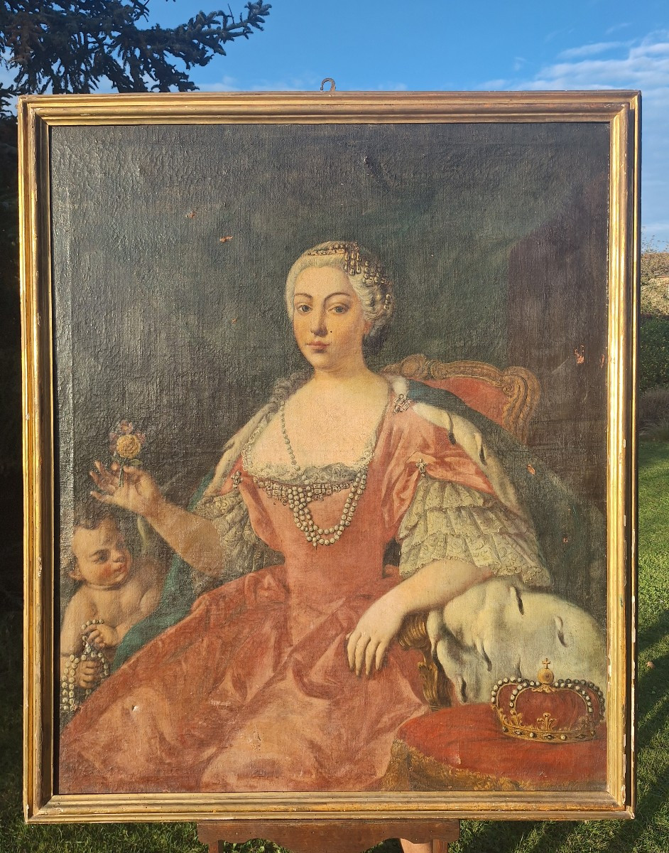 Portrait Of The Queen Of Spain: Maria Barbara De Graganja