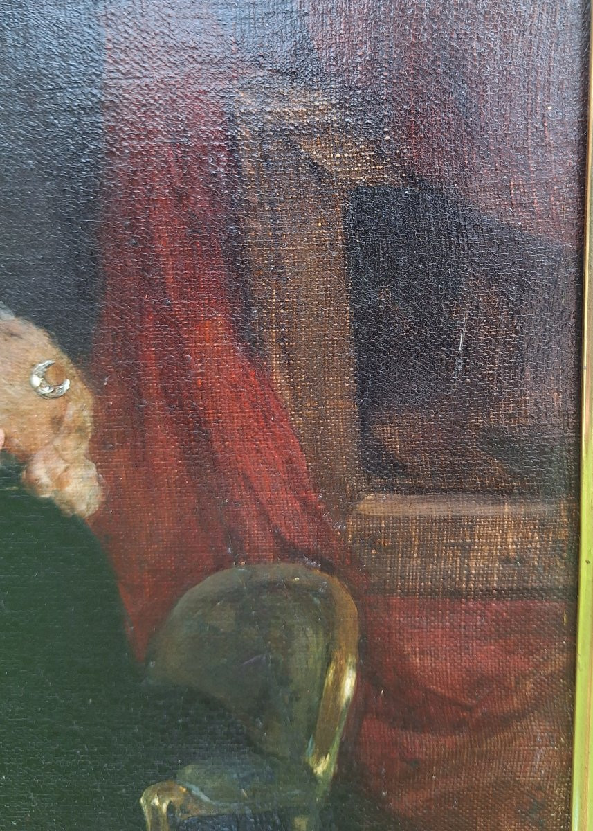 La harpiste de Louis De Schryver 1862/1942-photo-4