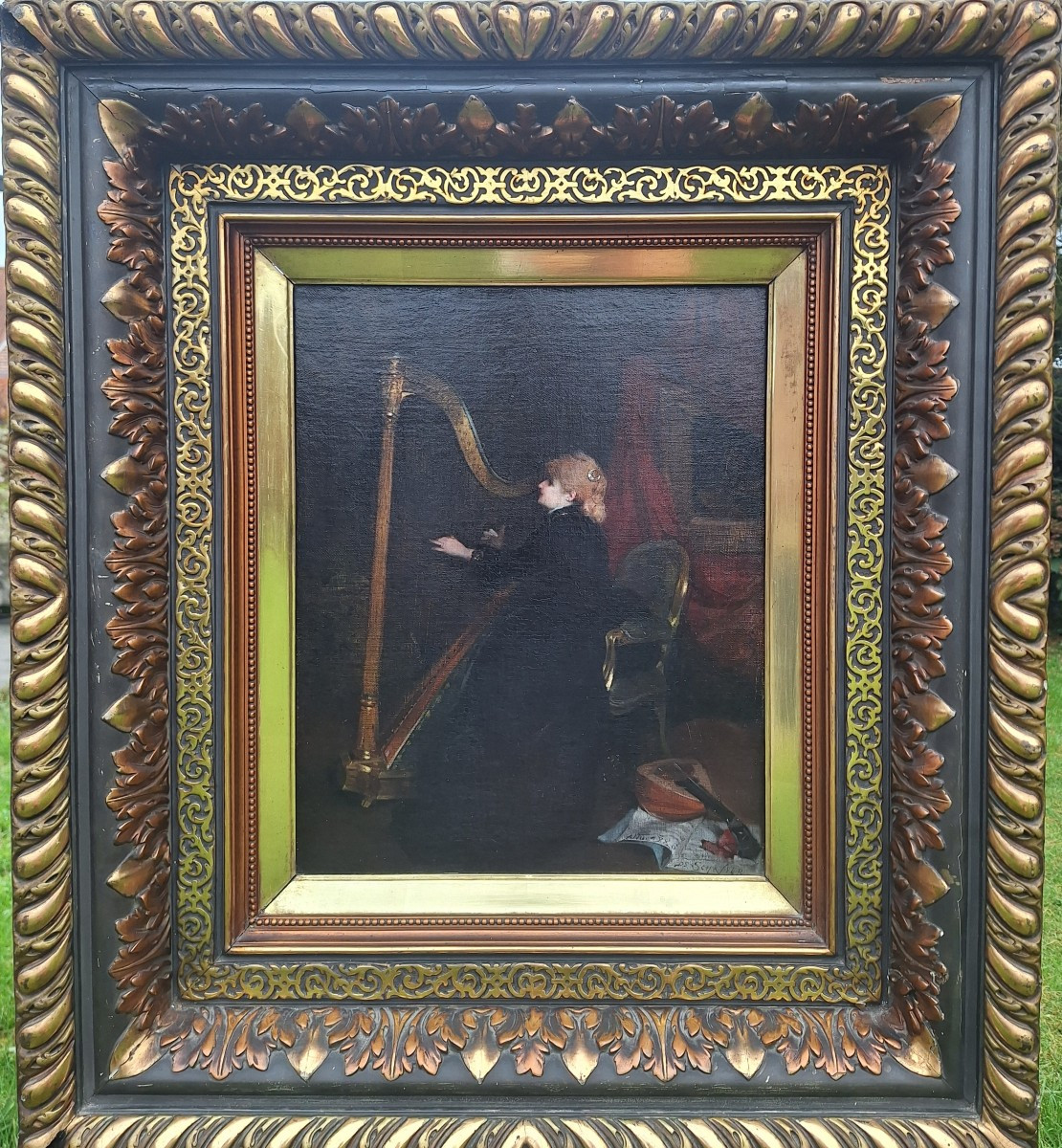 La harpiste de Louis De Schryver 1862/1942