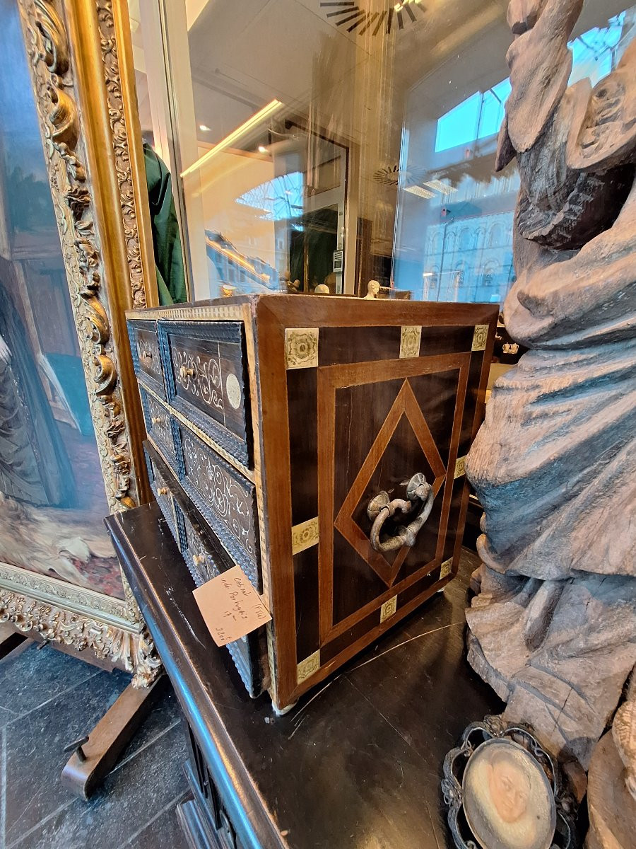 Italian Cabinet With Six Drawers, 17th Century -photo-7