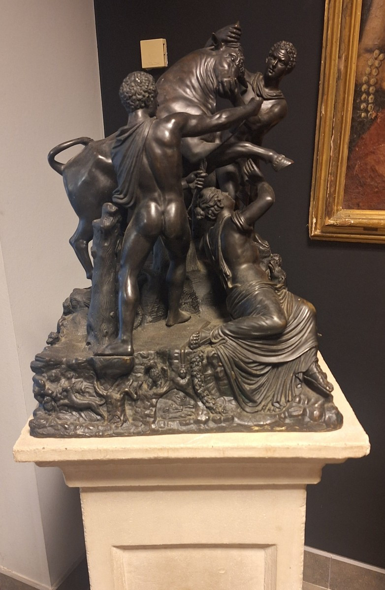 Bronze Group Circa 1800, Representing The Farnese Bull