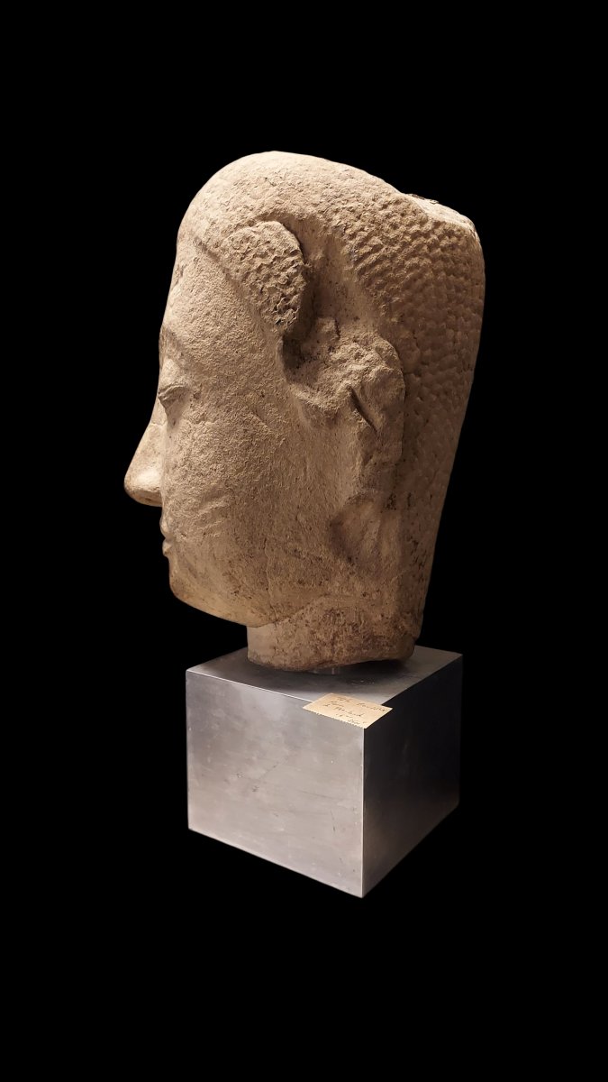 Buddha Head, Carved Stone, 16th Century, Thailand -photo-4