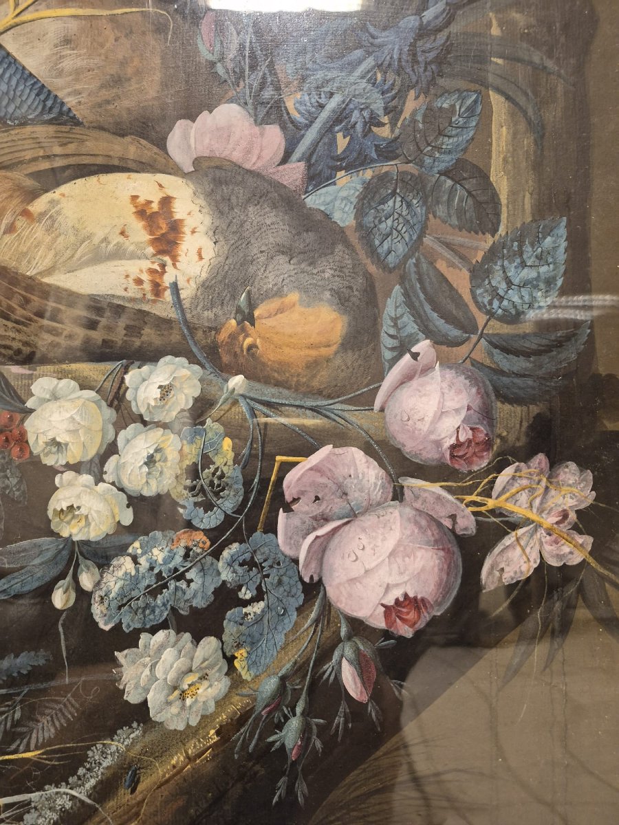 Louis Vidal (1754/1807)still Life With Game:gouache And Watercolor On Paper-photo-3