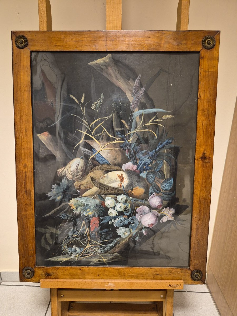 Louis Vidal (1754/1807)still Life With Game:gouache And Watercolor On Paper