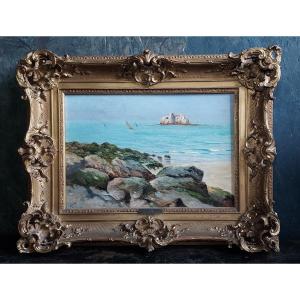 Emile Maillard (1846-)hst Signed "le Portel"