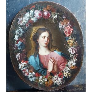 Verbruggen (att To): "virgin With A Garland Of Flowers", Hst
