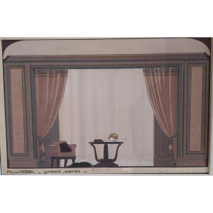 Renouvin Georges: 25 Original Gouaches, Signed 