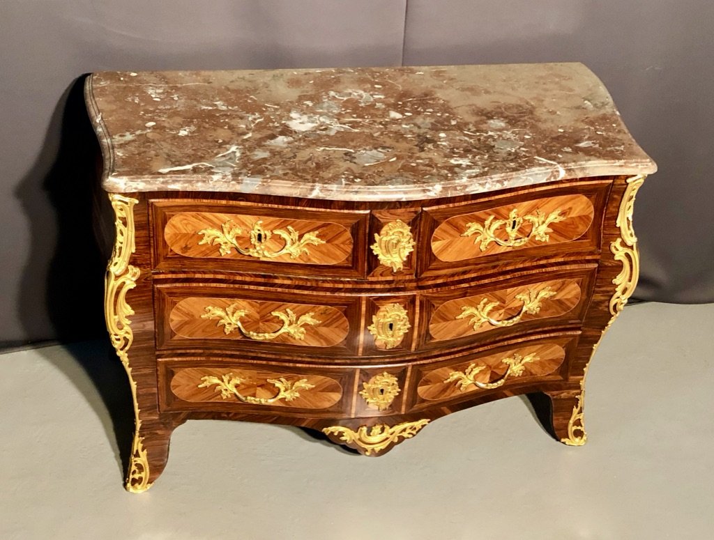 Tomb Commode In Rosewood And Rosewood, Eighteenth Time-photo-4