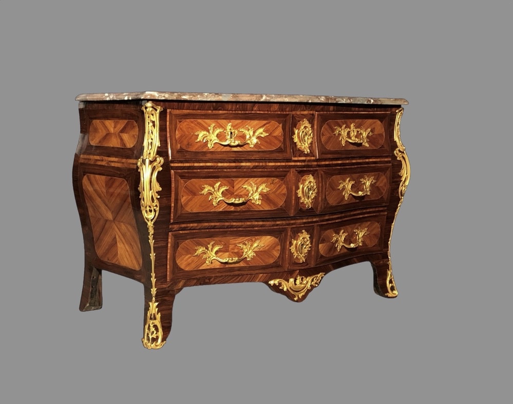 Tomb Commode In Rosewood And Rosewood, Eighteenth Time