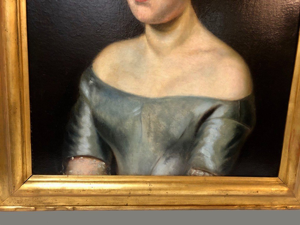 Tableau Huile Sur Toile "portrait" -photo-2