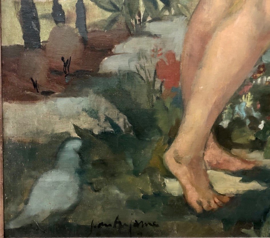 Tableau Huile Sur Toile signée Aujame-photo-4