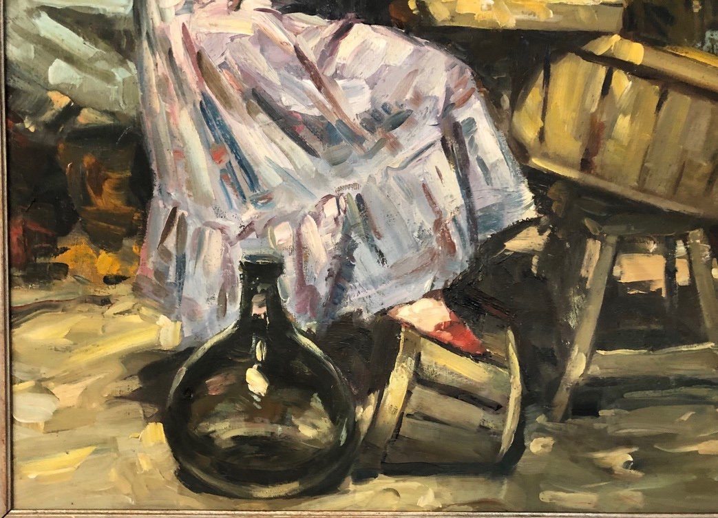 Oil On Canvas Signed Richard-photo-2