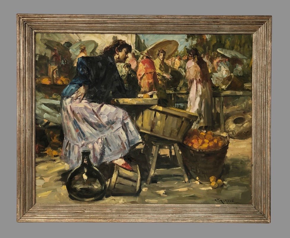 Oil On Canvas Signed Richard