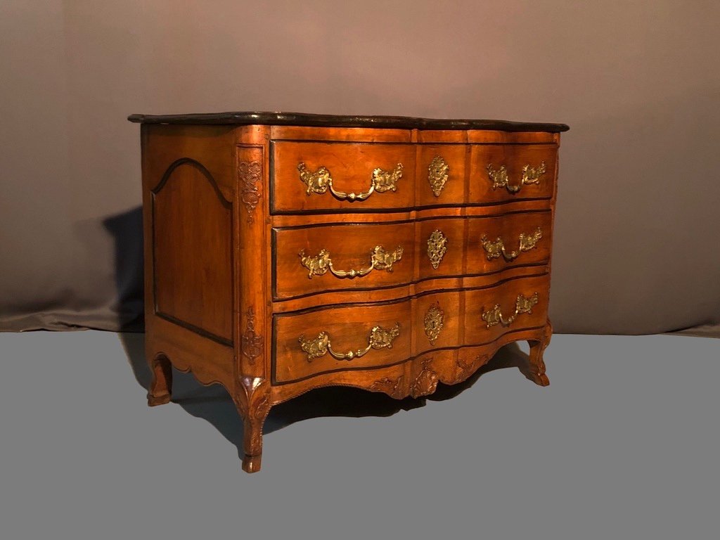 Commode Arbalète En Noyer, XVIIIème Siècle-photo-3