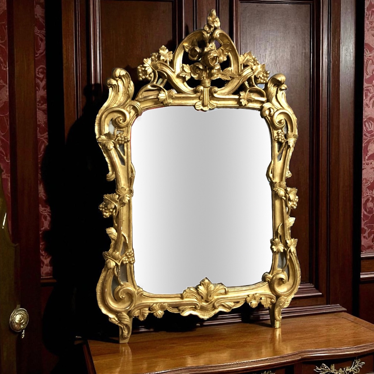 Mirror In Golden Wood, H100, Eighteenth Time-photo-3