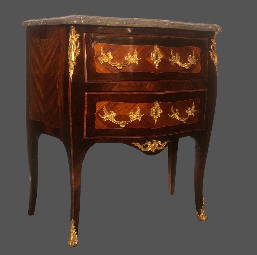 Small Louis XV Commode Stamped