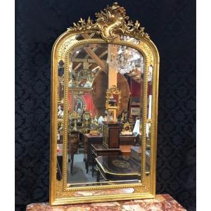 Louis-philippe Mirror With Beading H: 166