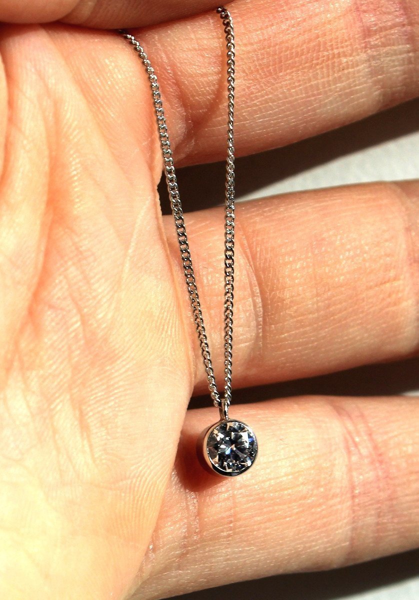 Gold And Diamond Necklace +/-0.50 Ct-photo-4