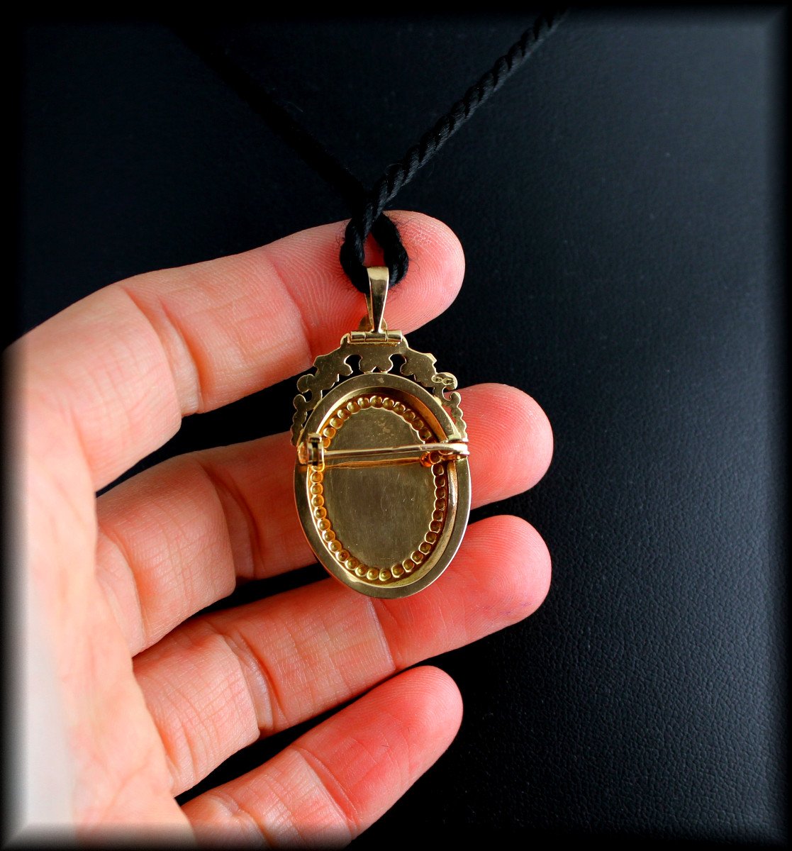 Pendant-brooch Gold And Platinum-photo-2
