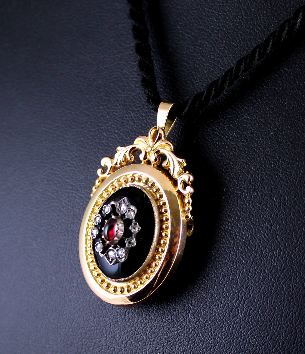 Pendant-brooch Gold And Platinum