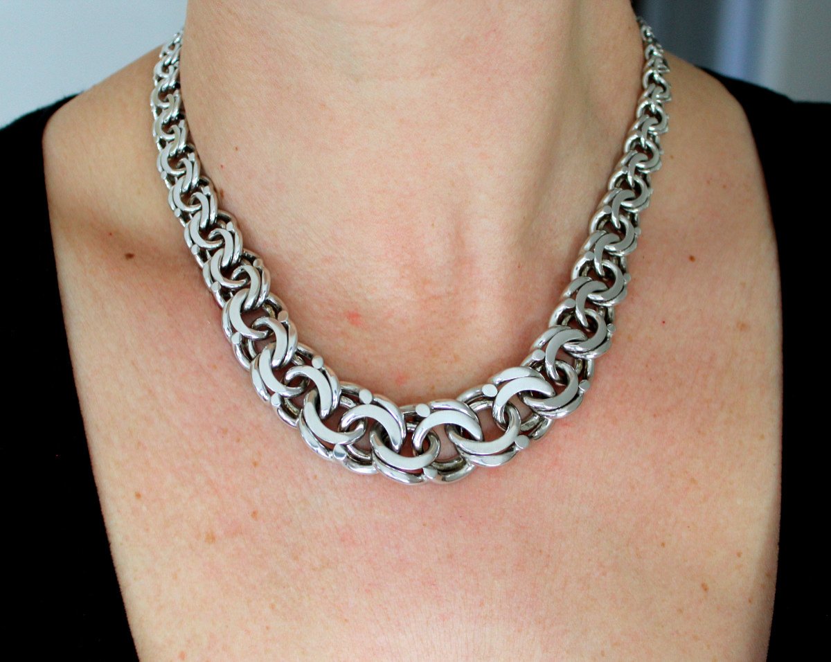 Collier Massif En Argent -112g-photo-2