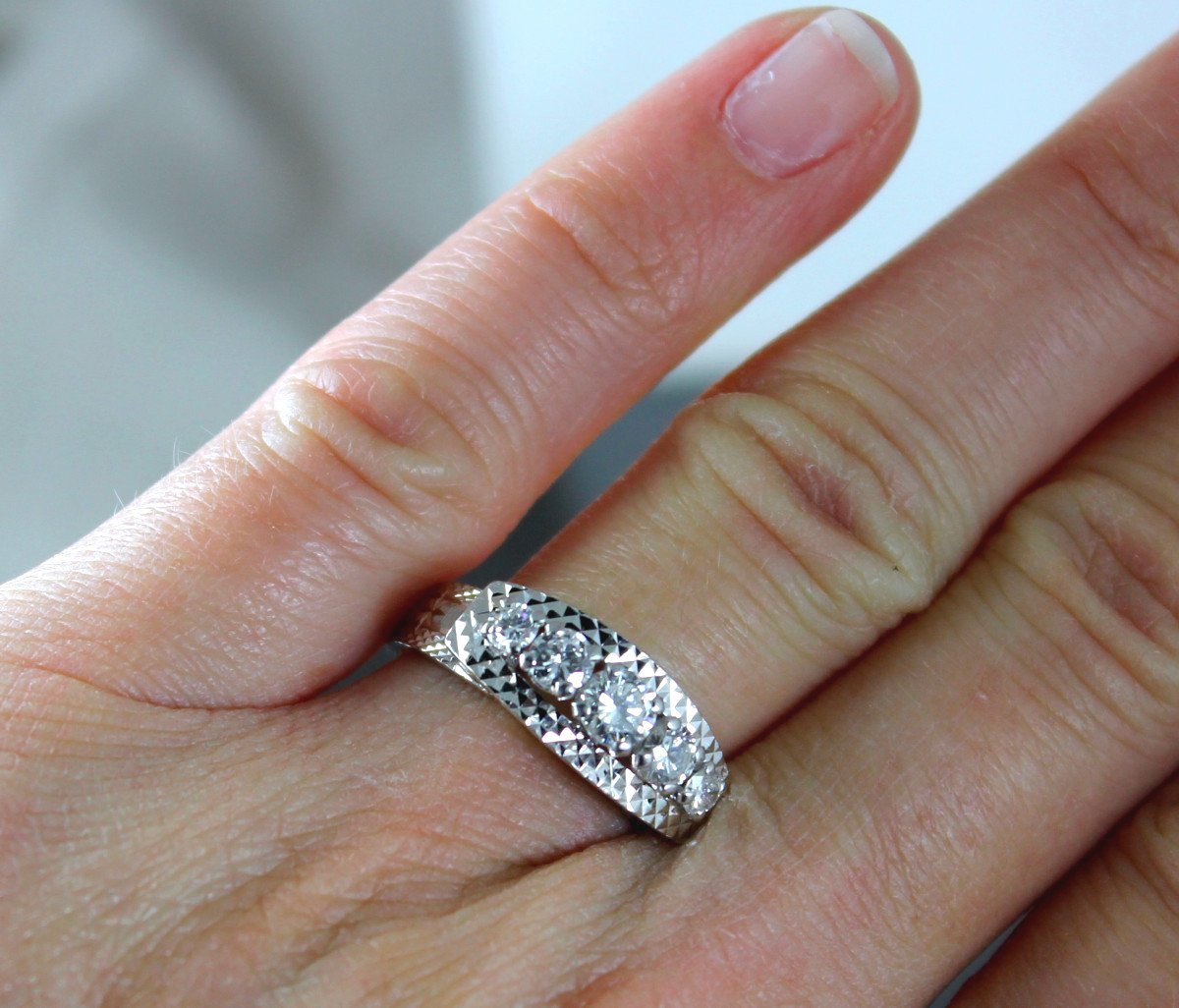 Gold Ring, Platinum And Diamonds-photo-1