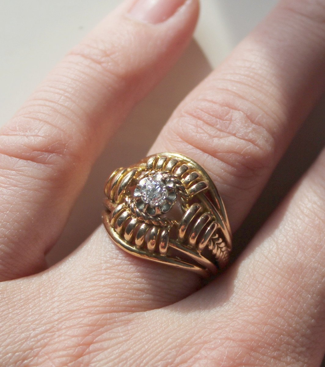Gold And Diamond Ring - Years 45-55-photo-1