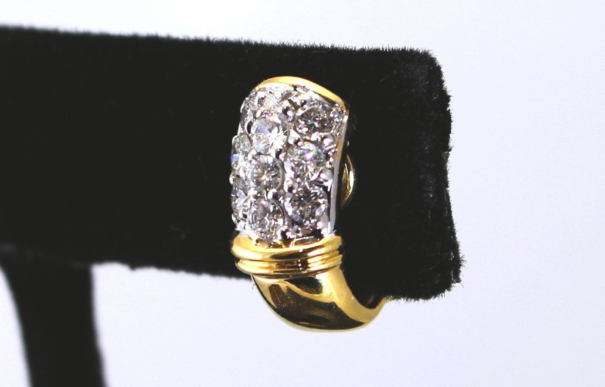 Boucles Or Et Diamants +/- 0.70 Ct-photo-2