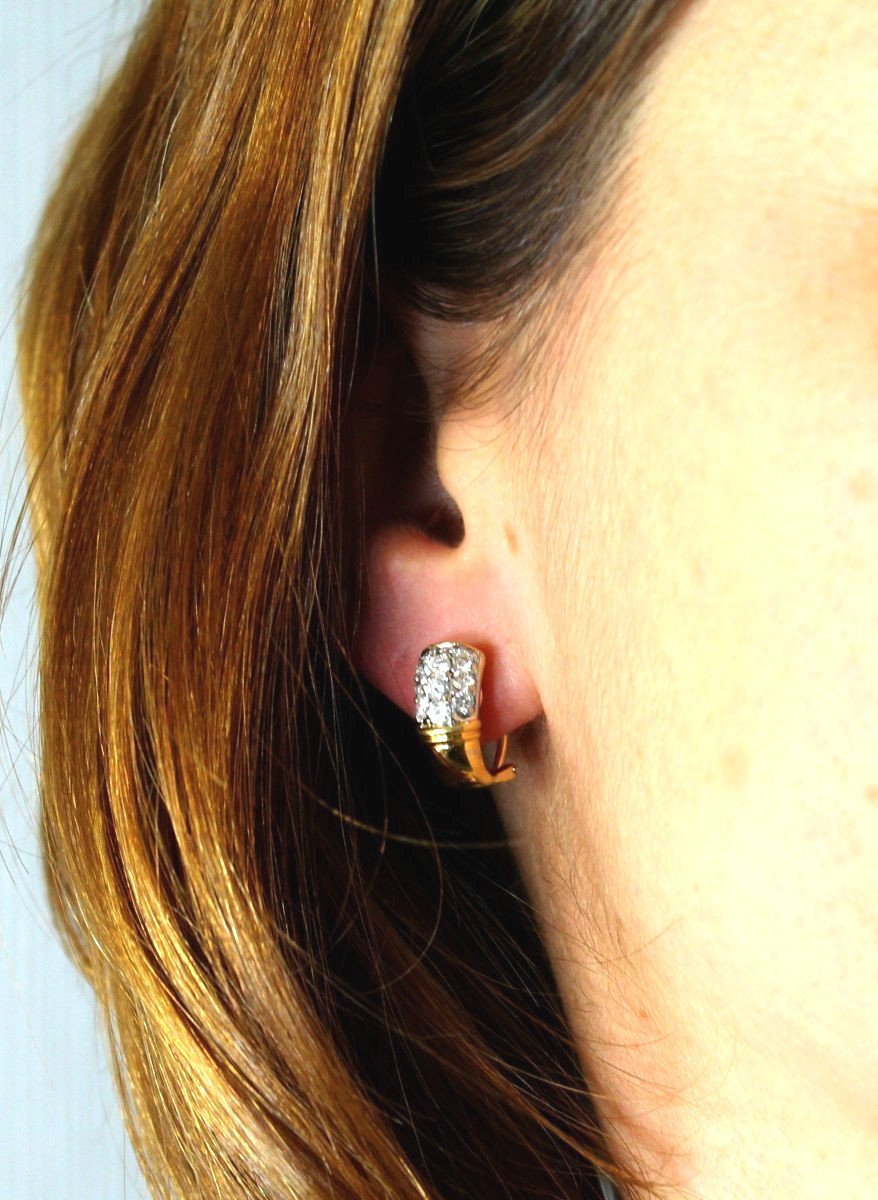 Boucles Or Et Diamants +/- 0.70 Ct-photo-1