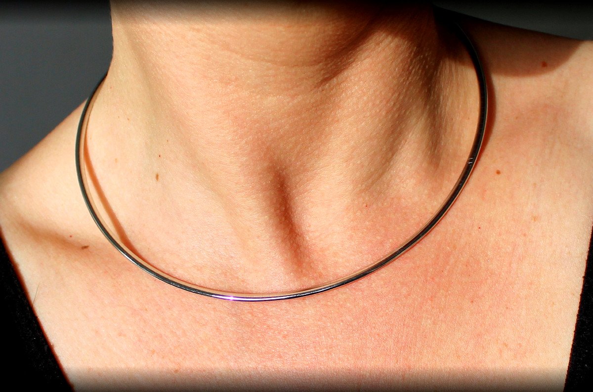 Gold Necklace - Omega Cable -17.50 G-photo-2