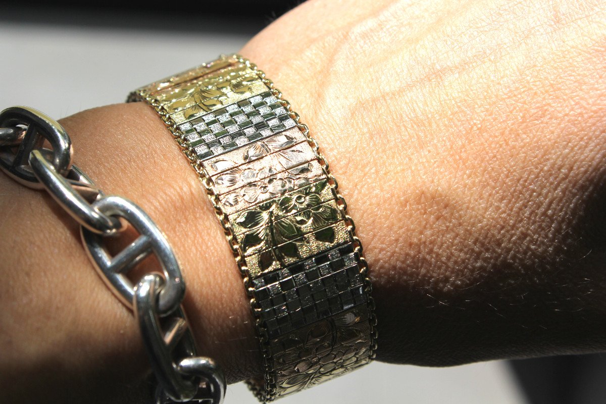 3 Gold Bracelet From The 50s-photo-2