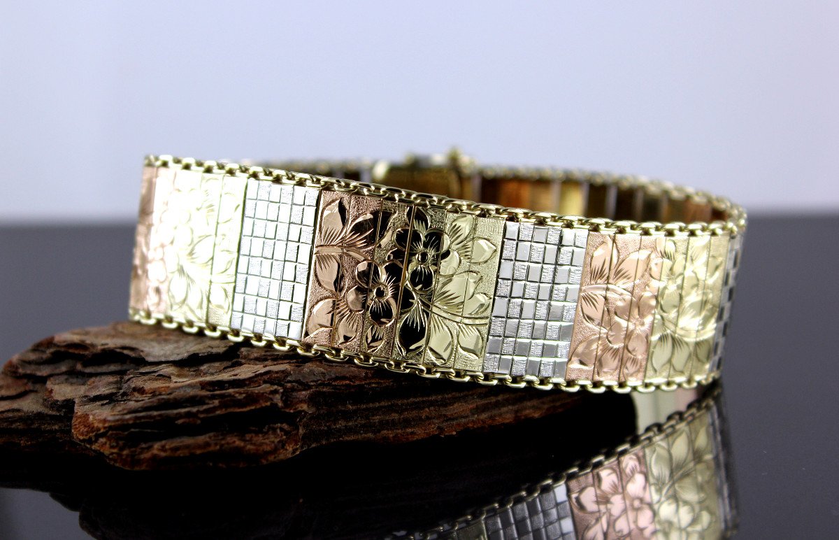 3 Gold Bracelet From The 50s