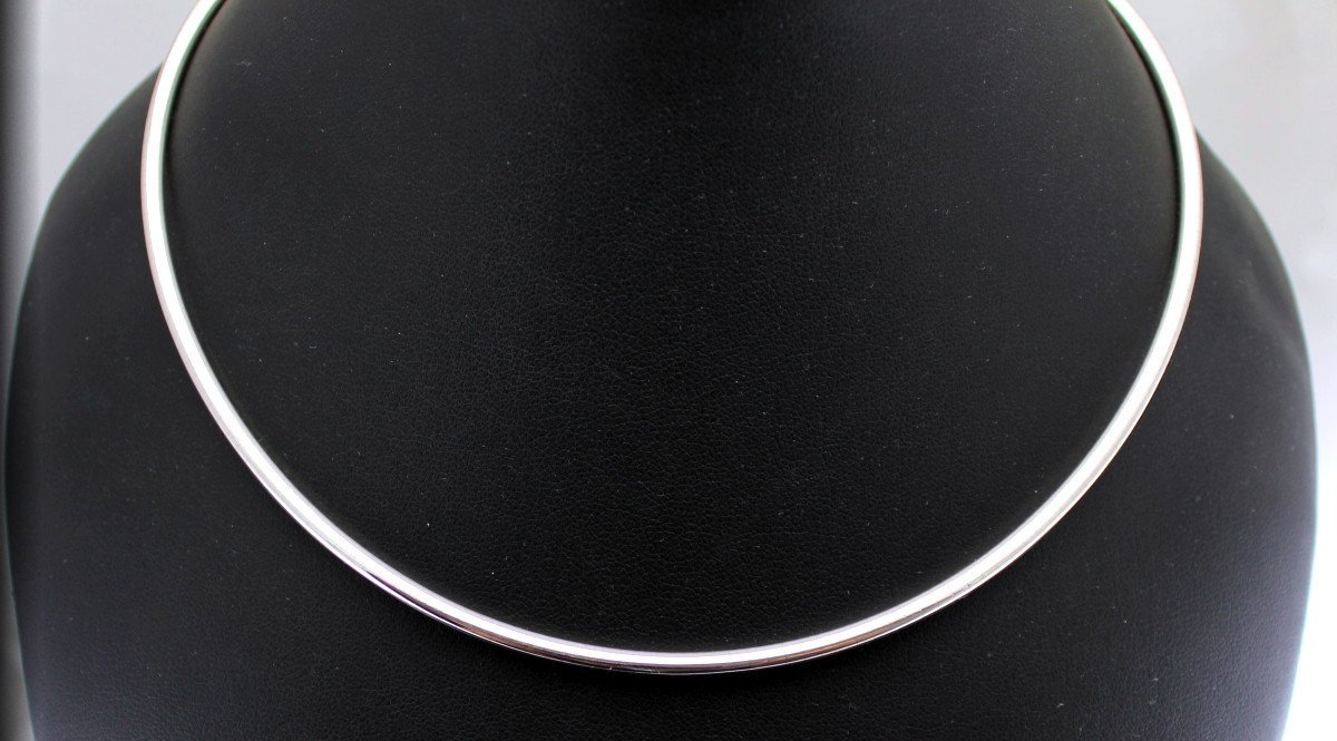 Omega Necklace / Cable - 750 Millieme Gold -17.50 G-photo-2